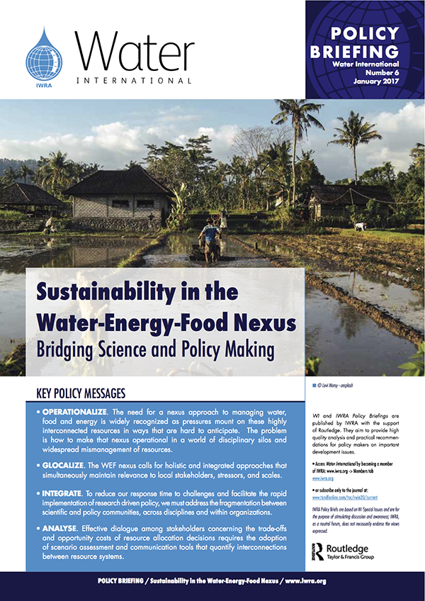 Water International Policy Briefs N° 6