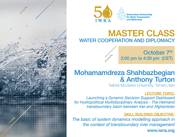 Master Classes 2021 – Water Cooperation & Diplomacy