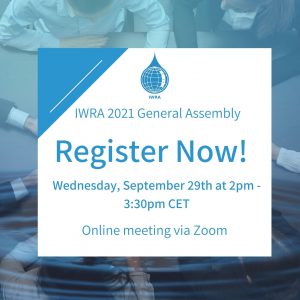 Register Now: IWRA General Assembly 2021!