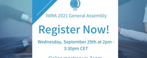 Register Now: IWRA General Assembly 2021!