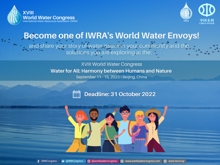 Call for Applications: Become one of the next IWRA World Water Envoys