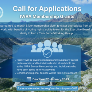 Call for Applications: IWRA Membership Grants