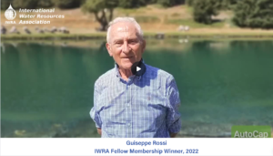 Guiseppe Rossi, IWRA Fellow Membership Winner 2022