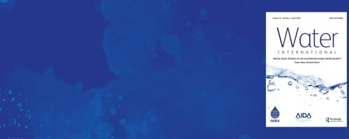 Out now: latest issue of Water International!