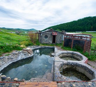 Tsenkher hot springs mongolia